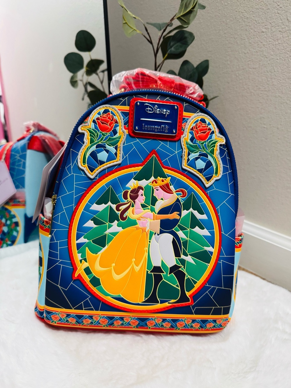 Disney Belle & Prince Stained-Glass Mini Backpack